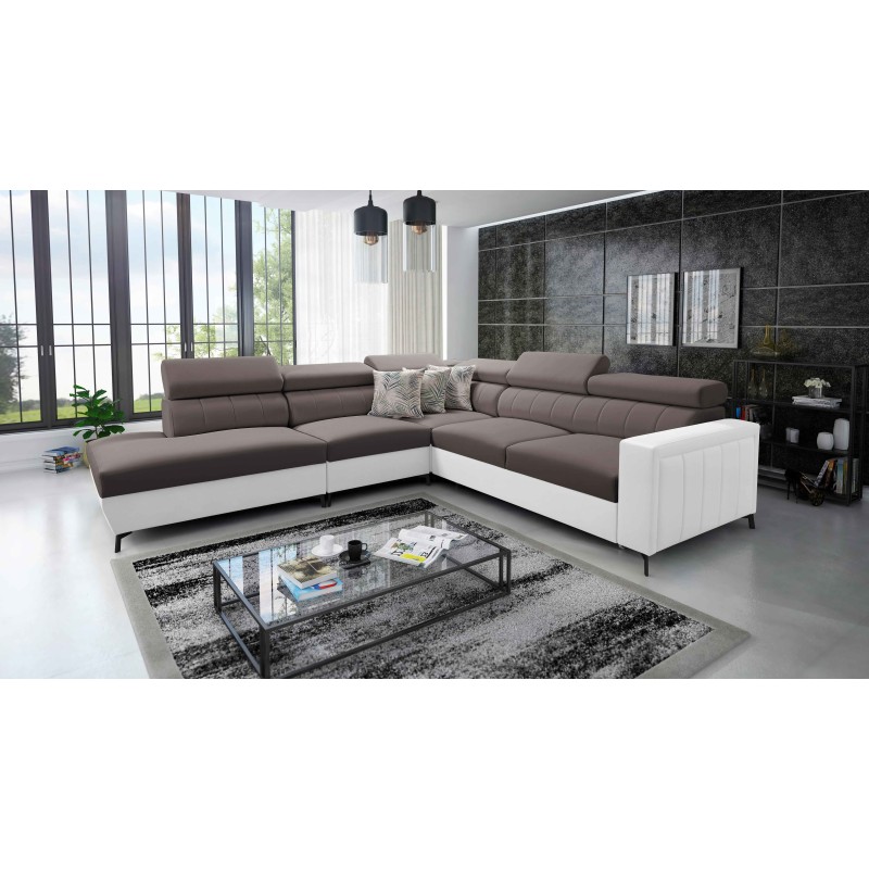 Arco VIII corner sofa with sleeping function and adjustable headrests