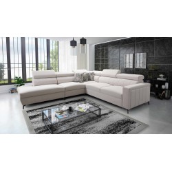 Arco VIII Ecksofa mit Schlaffunktion, verstellbare Kopfstützen tka