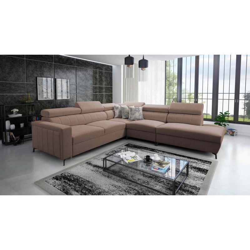 Arco VIII corner sofa with sleeping function and adjustable headrests