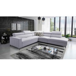 Arco VIII Ecksofa mit Schlaffunktion, verstellbare Kopfstützen tka