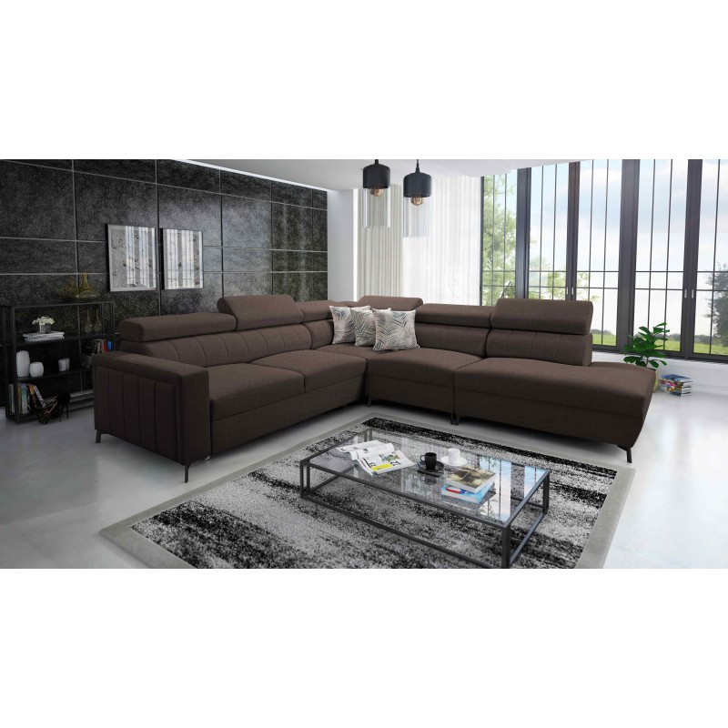 Arco VIII corner sofa with sleeping function and adjustable headrests