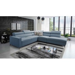 Arco VIII Ecksofa mit Schlaffunktion, verstellbare Kopfstützen tka