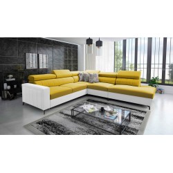 Arco VIII Ecksofa mit Schlaffunktion, verstellbare Kopfstützen tka