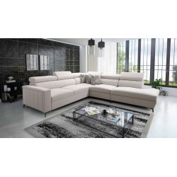 Arco VIII Ecksofa mit Schlaffunktion, verstellbare Kopfstützen tka