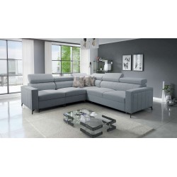 Ecksofa Arco IV mit Schlaffunktion, Stoff Plecionka, Sawana 72 - Eleganz und Funktionalität
