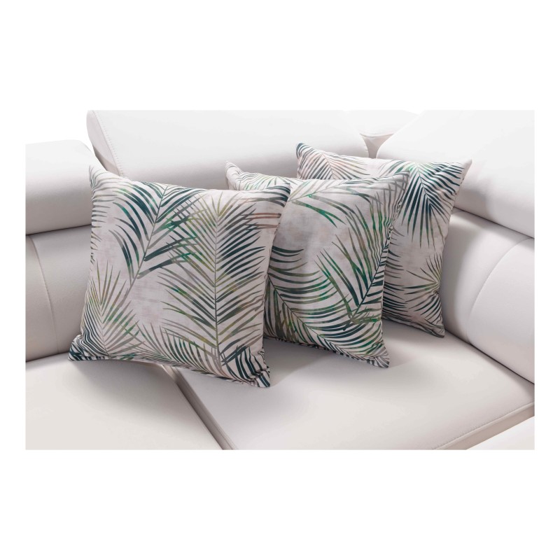 Ecksofa Arco IV mit Schlaffunktion, Stoff Flechtwerk, Sawana 80 + Kunstleder - Eleganz und Funktionalität