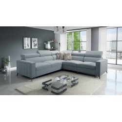 Ecksofa Arco IV mit Schlaffunktion, Stoff Plecionka, Sawana 72 - Eleganz und Funktionalität