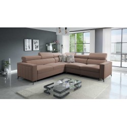 Ecksofa Arco IV mit Schlaffunktion, Stoff Gewebe, Sawana 25 - Eleganz und Funktionalität