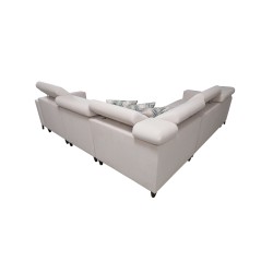 Ecksofa Arco IV mit Schlaffunktion, Stoff Plecionka, Sawana 80 - Eleganz und Funktionalität