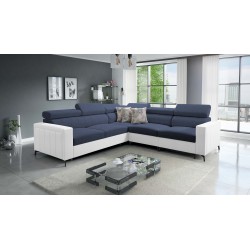Arco IV Corner Sofa with Sleeping Function, Fabric Weave, Sawana 80 + Eco-leather - Elegance and Functionality