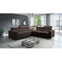 Ecksofa Arco IV mit Schlaffunktion, Stoff Plecionka, Sawana 26 - Eleganz und Funktionalität
