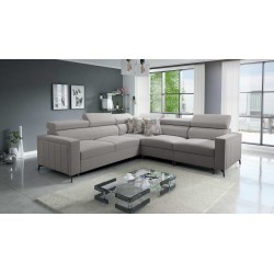 Ecksofa Arco IV mit Schlaffunktion, Stoff Plecionka, Sawana 11 - Eleganz und Funktionalität