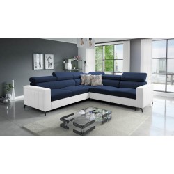 Esquina Arco IV con función de cama, tela Velvet, Mono 241 + Ecopiel - elegancia y funcionalidad.