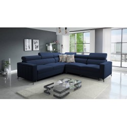 Ecksofa Arco IV mit Schlaffunktion, Stoff Velvet, Mono 241 - Eleganz und Funktionalität