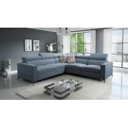 Esquinero Arco IV con función de cama, tela Velvet, Mono 239 - elegancia y funcionalidad