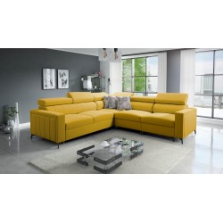 Esquinero Arco IV con función para dormir, tela Velvet, Mono 236 - elegancia y funcionalidad