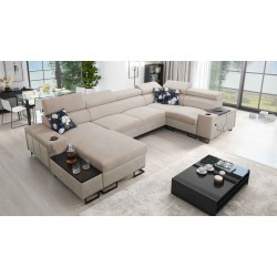 U-förmiges Ecksofa Prestige IV Mini mit Schlaffunktion - perfekte Kombination aus Stil und Funktionalität