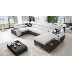 Prestige IV mini U-shaped corner sofa with sleeping function - a perfect combination of style and functionality