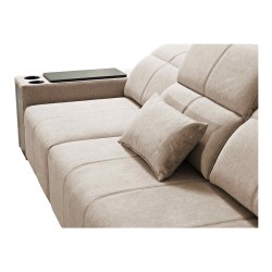 Elegantes Ecksofa Milano XII mit Schlaffunktion - Gewebestoff, Verita 76