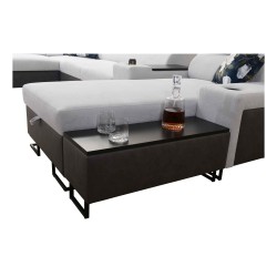 U-shaped Prestige IV maxi corner sofa with a sleeping function and USB port | Soft to the touch, Freya 210.02 + Tauro 8203