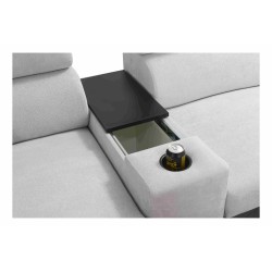 U-förmiges Ecksofa Prestige V mit Schlaffunktion und USB-Anschluss | Möbel von hoher Qualität