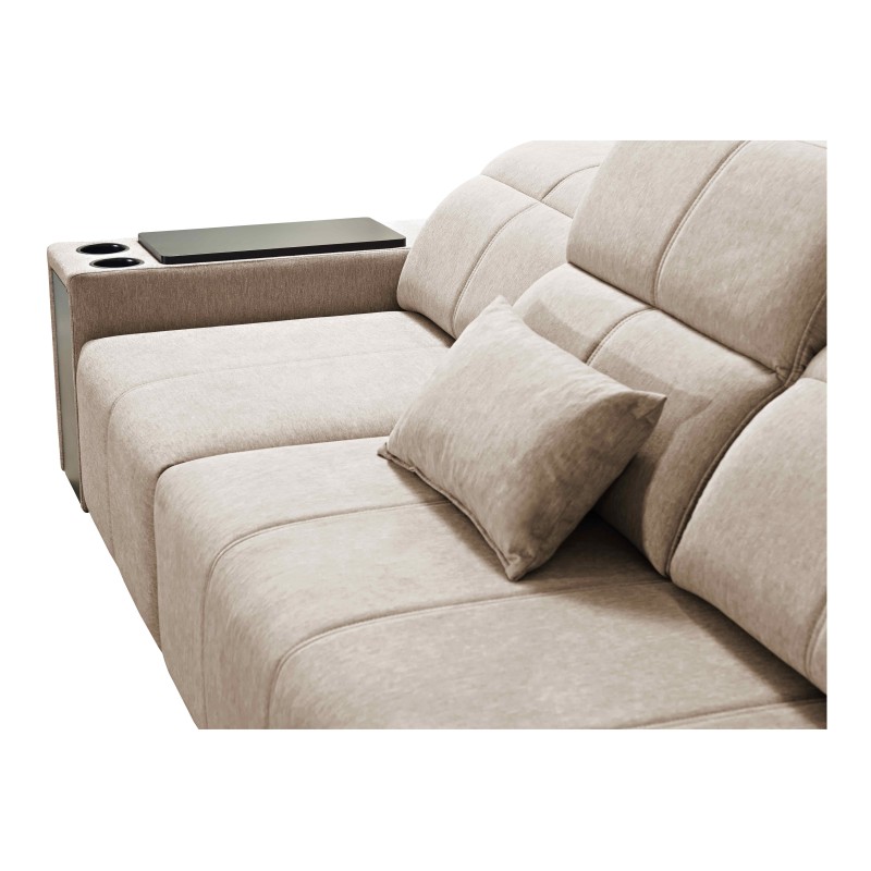 Elegantes Ecksofa Milano XII mit Schlaffunktion - Stoffgeflecht, Verita 28