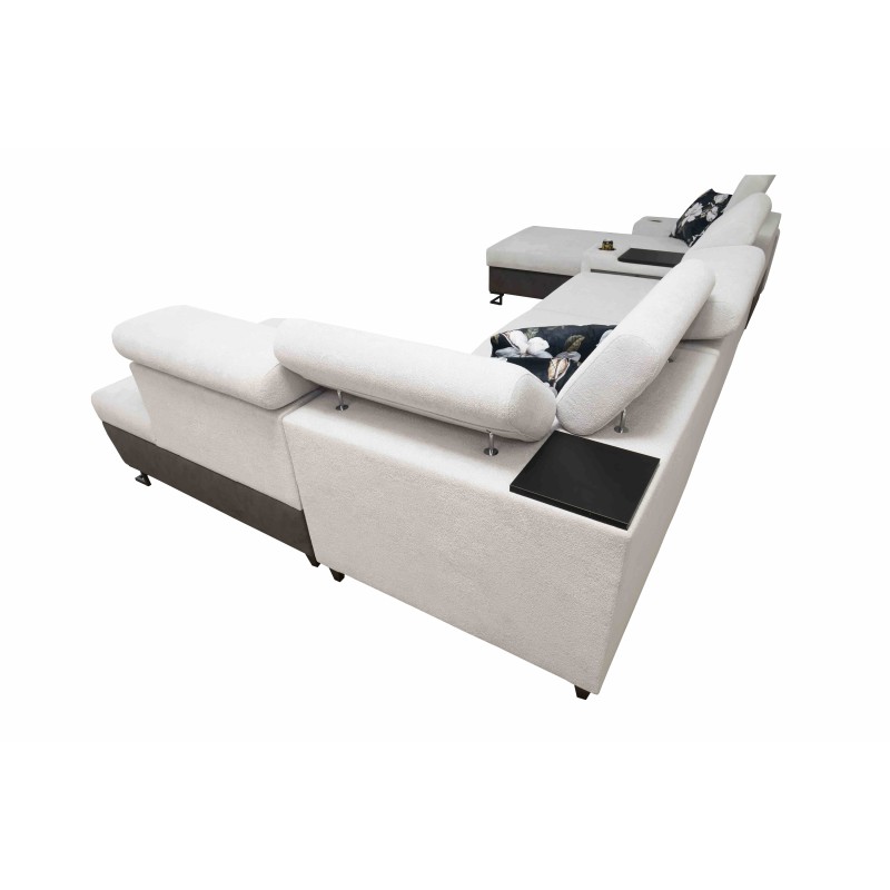 Sofá Esquinero en Forma de U Prestige V con Función de Cama y Puerto USB | Muebles de Alta Calidad