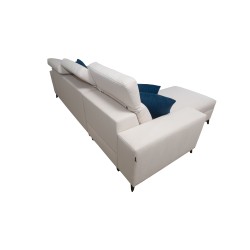 Esquina Alto I con función de dormir y reposacabezas ajustables en tela Plecionka, Sawana 72 | Tus Muebles Ideales