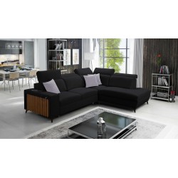 Alto VII corner sofa with slats, sleeping function, and adjustable features.