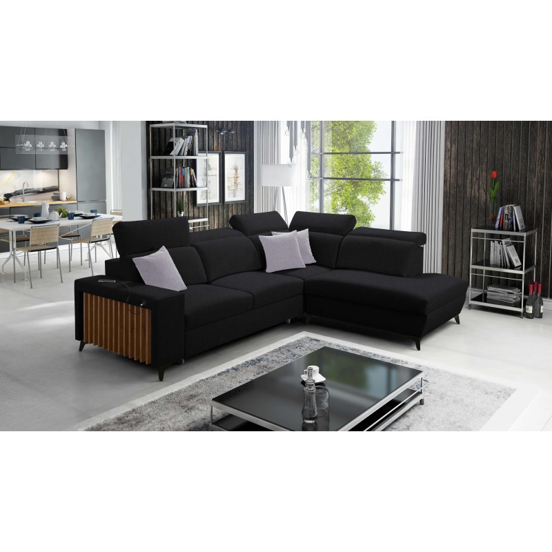 Ecksofa Alto VII mit Lamellen, Schlafunktion und verstellbar
