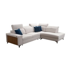 Ecksofa Alto VII mit Lamellen, Schlafunktion und verstellbar