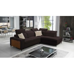 Alto VII corner sofa with slats, sleeping function, and adjustable features.