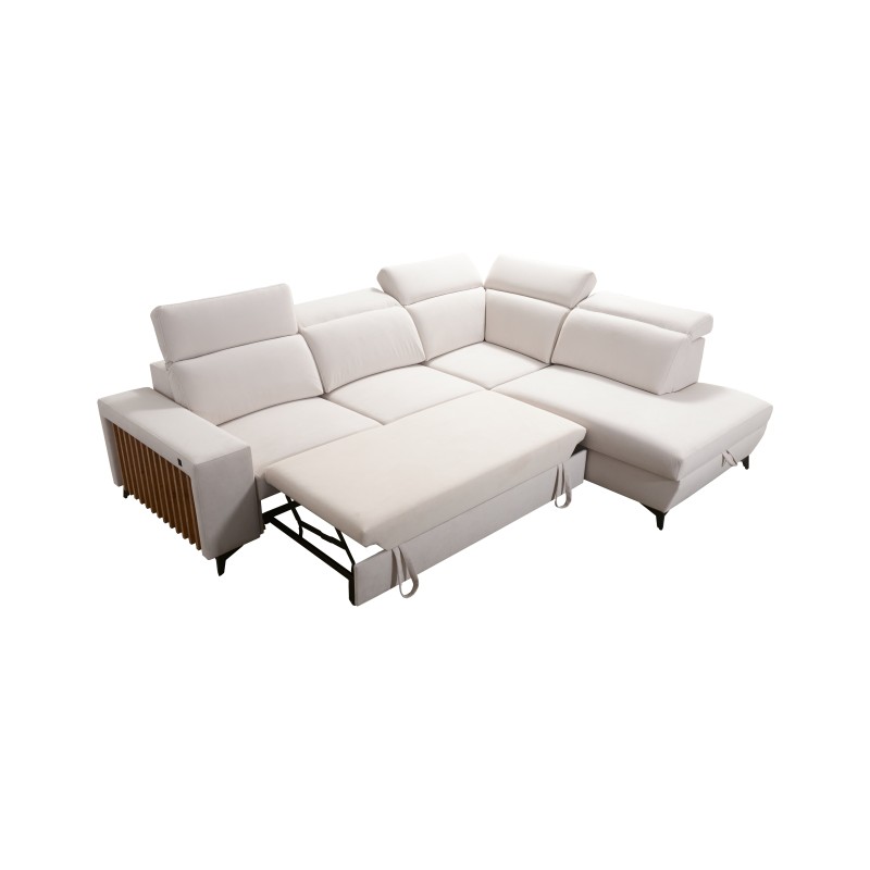 Ecksofa Alto VII mit Lamellen, Schlafunktion und verstellbar