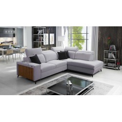 Ecksofa Alto VII mit Lamellen, Schlafunktion und verstellbar