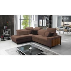 Ecksofa Alto VII mit Lamellen, Schlafunktion und verstellbar