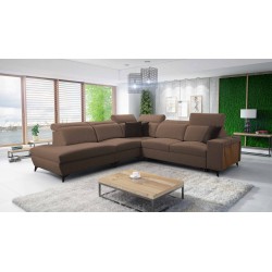 Ecksofa Alto IX mit Schlaffunktion, verstellbaren Kopfstützen und USB-Anschluss