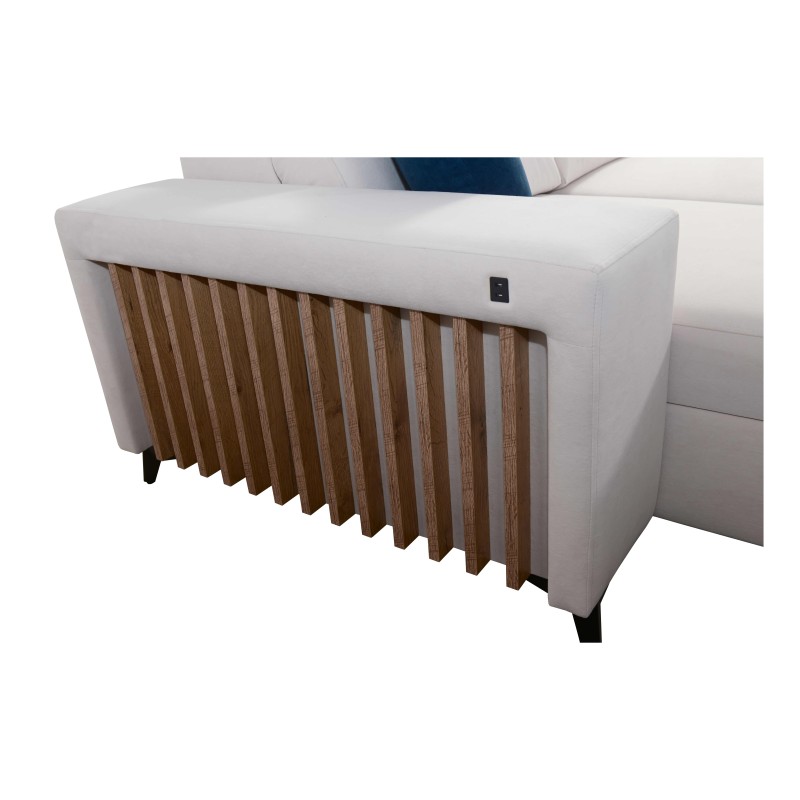 Ecksofa Alto XI mit Lamellen und Schlaffunktion - Eleganz und Funktionalität in einem