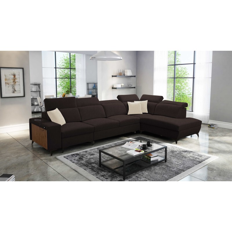 Ecksofa Alto XI mit Lamellen und Schlaffunktion - Eleganz und Funktionalität in einem