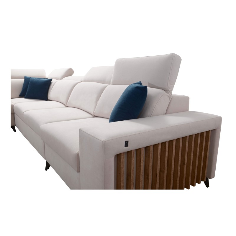 Alto XI Corner Sofa with Slats and Sleeping Function - Elegance and Functionality in One
