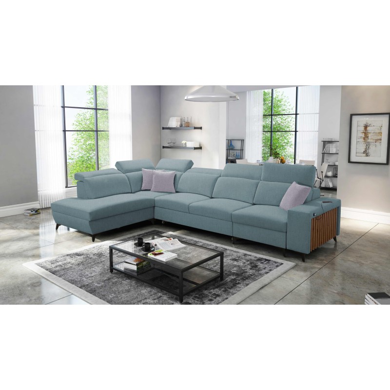 Ecksofa Alto XI mit Lamellen und Schlaffunktion - Eleganz und Funktionalität in einem