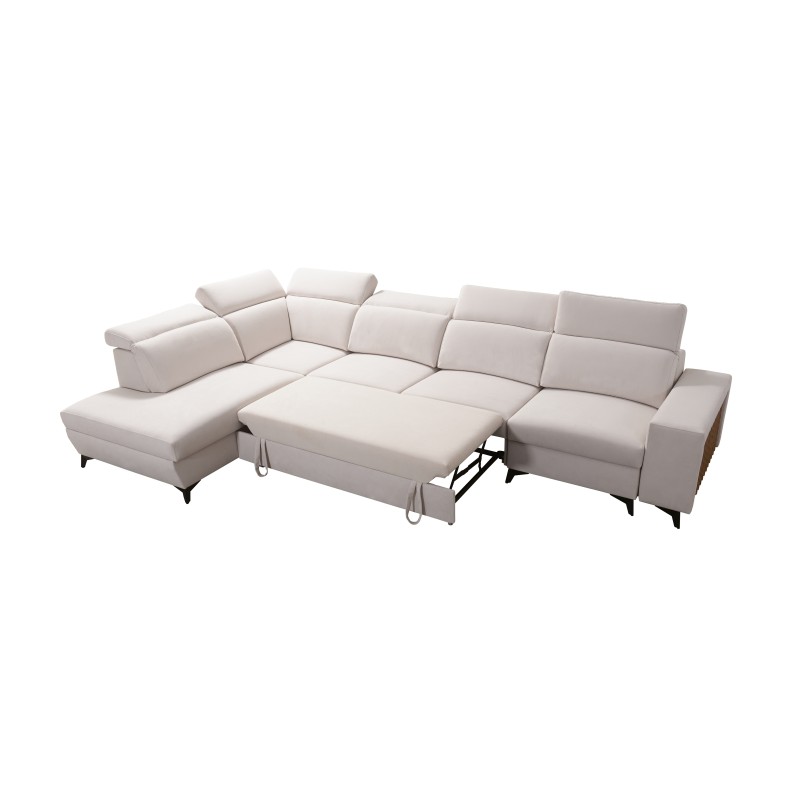 Ecksofa Alto XI mit Lamellen und Schlaffunktion - Eleganz und Funktionalität in einem