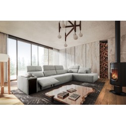 Elegantes Ecksofa 'Milano XI Mix' aus Flechtstoff, Verita 80