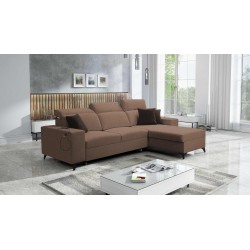 Corner sofa Alto I mix I with a sleeping function and adjustable headrests - Weave, Sawana 25