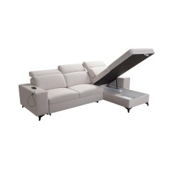 Corner sofa Alto I mix I with a sleeping function and adjustable headrests - Weave, Sawana 25
