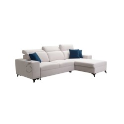 Alto I corner sofa mix I with a sleeping function and adjustable headrests - Plecionka, Sawana 61