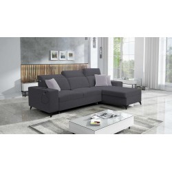Alto I Corner Sofa Mix I with Sleeping Function and Adjustable Headrests - Weave, Sawana 96