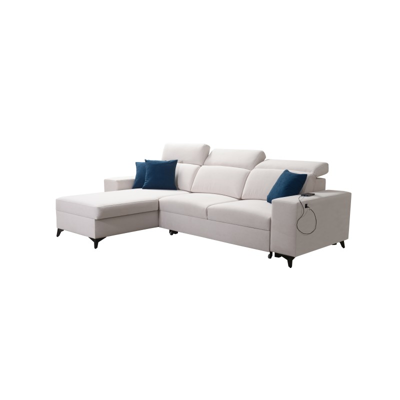 Alto I corner sofa mix I with a sleeping function and adjustable headrests - Plecionka, Sawana 14