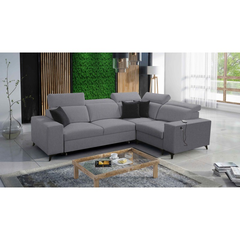 Ecksofa Alto II Mix mit Schlaffunktion - Bequemes und funktionales Möbelstück aus Plecionka, Sawana 21 | Name Ihres Geschäfts