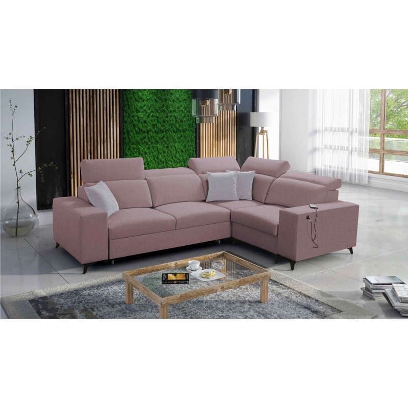 Ecksofa Alto II Mix mit Schlaffunktion - Bequemes und funktionales Möbelstück aus Plecionka, Sawana 61 | Name Ihres Geschäfts