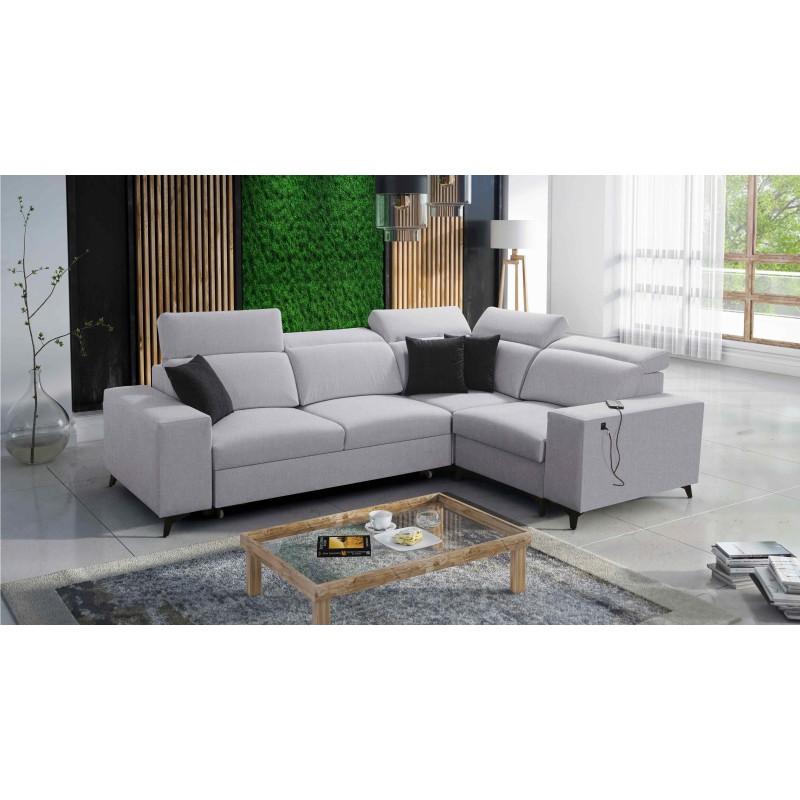 Esquinero Alto II Mix con función de cama - Mueble cómodo y funcional de Plecionka, Sawana 84 | Nombre de Tu Tienda